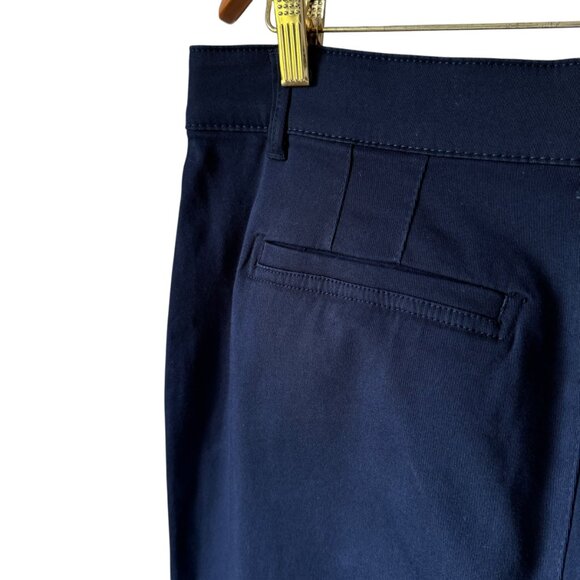 Democracy "Ab"solution® High Rise Roll Cuff Trouser Navy Blue Inseam 24" - Picture 5 of 13
